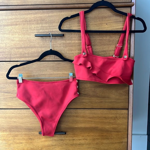 Fun Red Two Piece - Picture 1 of 2